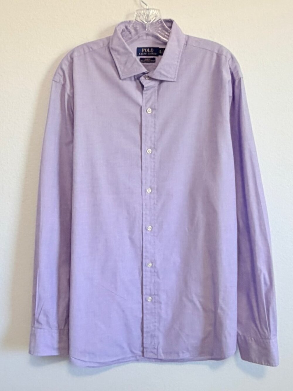 Polo Ralph Lauren 100% Cotton Long Sleeve Button Up Slim Fit Shirt Men's Size XL